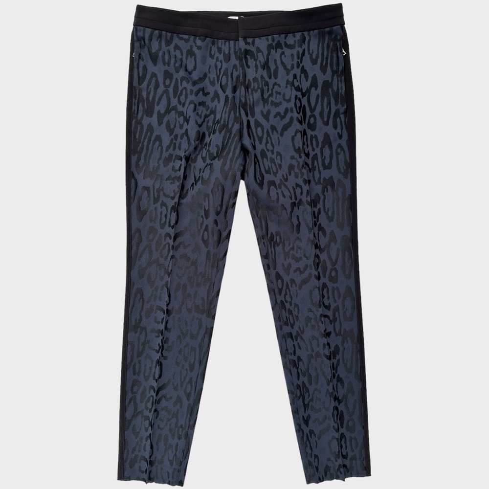 Rebecca Taylor Leopard Brocade Skinny Dress Pants Size 8